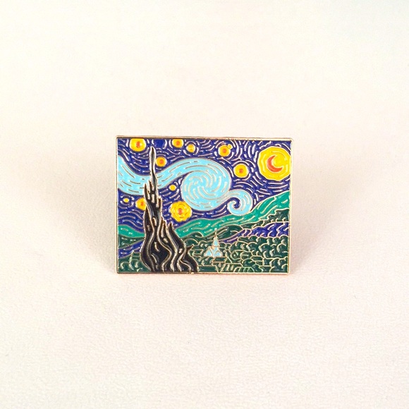 π50% OFF/3+...Van Gogh "Starry Night" Pin - Picture 3 of 8